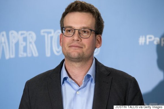 US author John Green poses at a photo call for the film "Paper Towns" in central London on June 18, 2015.      AFP PHOTO / JUSTIN TALLIS        (Photo credit should read JUSTIN TALLIS/AFP/Getty Images)