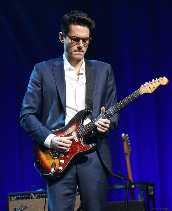 HOLLYWOOD, CA - NOVEMBER 09: Musician John Mayer performs onstage at the 2014 Thelonious Monk International Jazz Trumpet Competition at Dolby Theatre on November 9, 2014 in Hollywood, California. (Photo by Imeh Akpanudosen/Getty Images for Thelonious Monk Institute of Jazz)