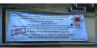 Mãe faz cartaz sobre como dar palpites na criação de seus filhos