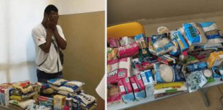 Turma em Salvador doa alimentos para aluno que estava sem comida em casa