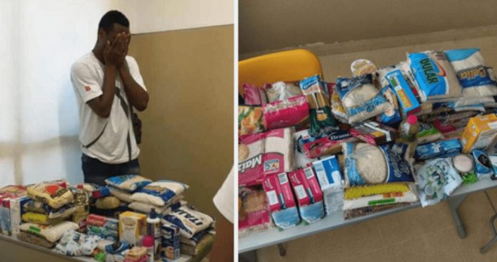 Turma em Salvador doa alimentos para aluno que estava sem comida em casa