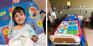 Pai transforma lençóis de cama em jogos de tabuleiro para alegrar crianças em hospitais