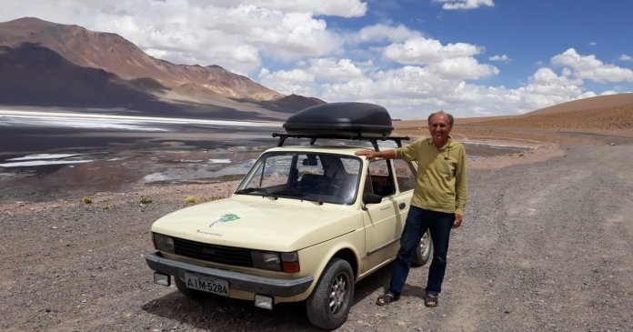 Aposentado viaja 15 mil km pela América do Sul com um Fiat 147