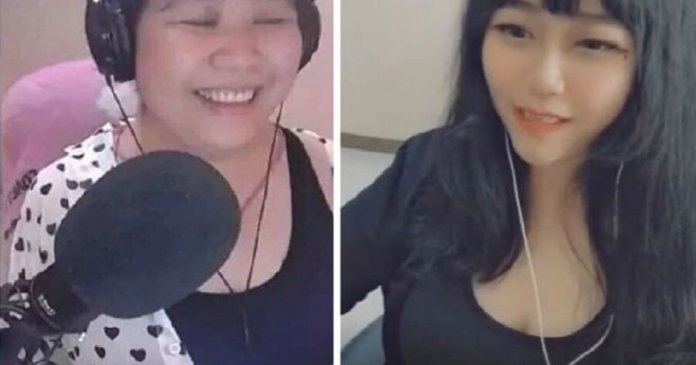 Blogueira chinesa tem verdadeira idade e aparência expostas depois que filtro falha durante transmissão