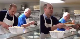 Príncipe William segue os passos da mãe ao servir comida para pessoas sem-abrigo