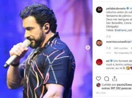 Padre Fábio de Melo tem crise de pânico e recebe carinho da plateia no CE