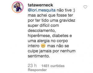 psicologiasdobrasil.com.br - Tatá Werneck dá a melhor resposta sobre Rafa Vitti ser “herói” por cuidar da filha