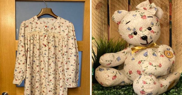 Roupas de pessoas queridas que se foram viram “ursinhos da memória” nas mãos de artista