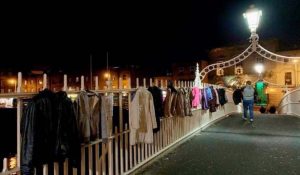 psicologiasdobrasil.com.br - Ponte de Dublin amanhece cheia de casacos para moradores de rua que passam frio