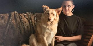 Em meio a crise de pânico, menina autista recebe carinho de seu cãozinho