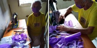 Vovó de 87 anos está confeccionando máscaras de proteção para distribuição no MA