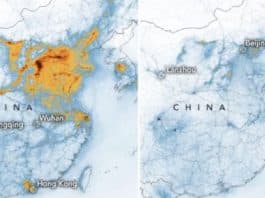 NASA mostra como a poluição na China foi reduzida após o coronavírus