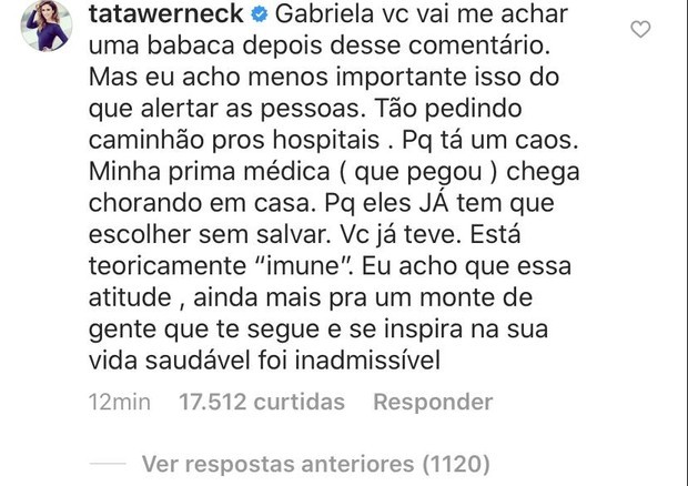 psicologiasdobrasil.com.br - "Minha cara depois de 12h de plantão, vendo a cara de hipócrita da Pugliesi pedindo desculpa’, desabafa médico