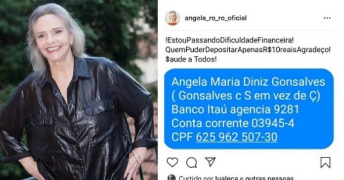 Marina Ruy Barbosa e outras artistas fazem campanha para ajudar Ângela Ro Ro, que passa por dificuldade financeira