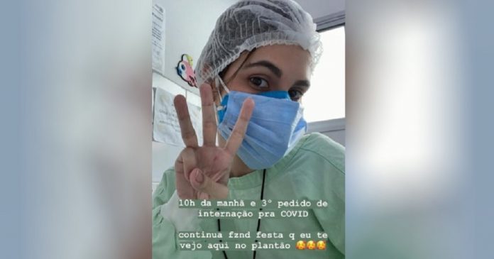 ‘Continua dando festa que eu te vejo no meu plantão’, diz médica em post que viralizou