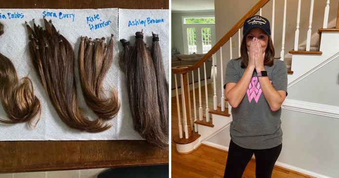 Amigas cortam seus cabelos para doar peruca a amiga com câncer. Juntas para o que der e vier!