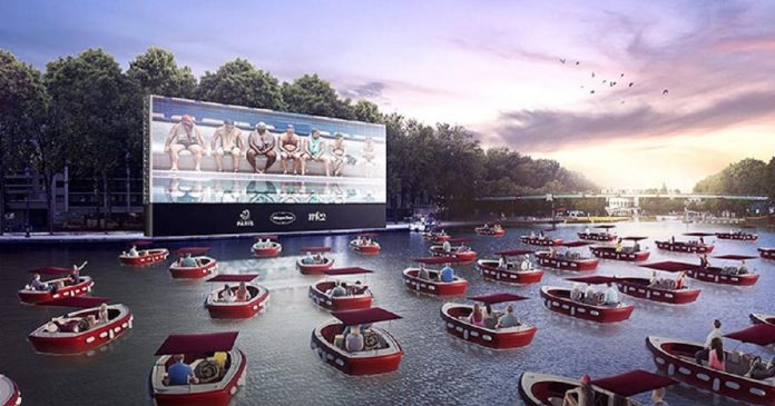 Paris terá inesquecível noite de cinema flutuante com barcos respeitando o distanciamento