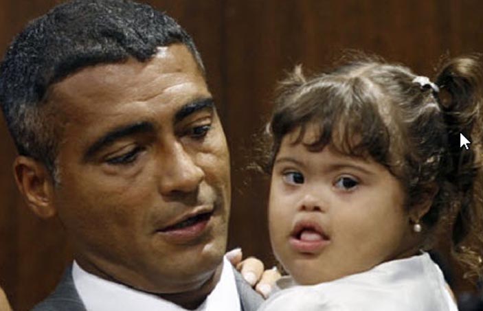 psicologiasdobrasil.com.br - Romário diz que trata filha com síndrome de Down igual a todos os filhos