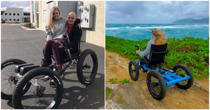 Youtuber cria cadeira de rodas especial para que namorada possa ir a todos os lugares que deseja