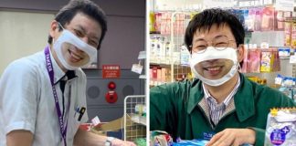 Loja japonesa cria ”máscaras de rosto sorridente” para fazer sua equipe parecer simpática