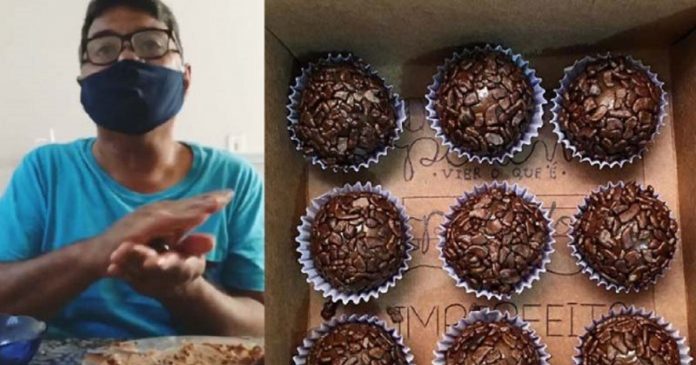 Ele venceu a depressão ao abandonar emprego para fazer o que gosta: vender brigadeiros nas ruas