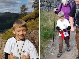 Menino com paralisia cerebral arrecada dinheiro para ONG escalando uma montanha