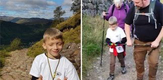 Menino com paralisia cerebral arrecada dinheiro para ONG escalando uma montanha