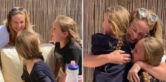 Vídeo mostra reencontro emocionante de uma enfermeira com suas filhas após 8 semanas de luta