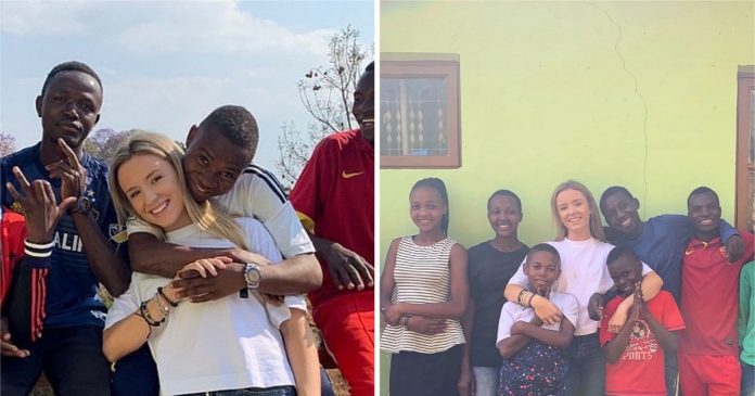 Jovem adota 14 crianças africanas e cria um lar para elas: “Sinto-me abençoada por ter 2 famílias”