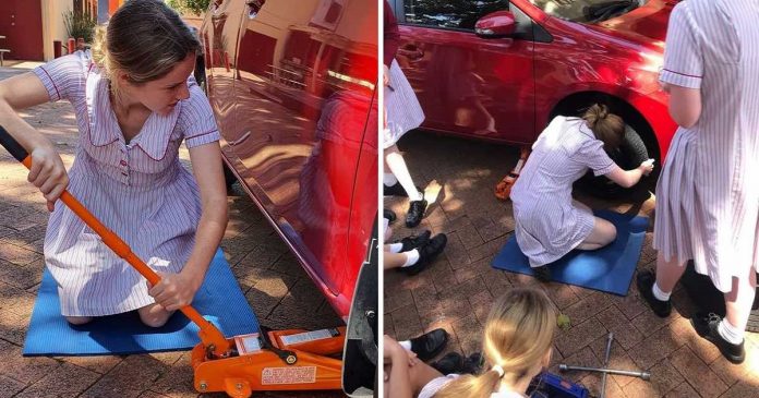 Na Austrália, as meninas aprendem manutenção de carros desde os 11 anos para torná-las independentes