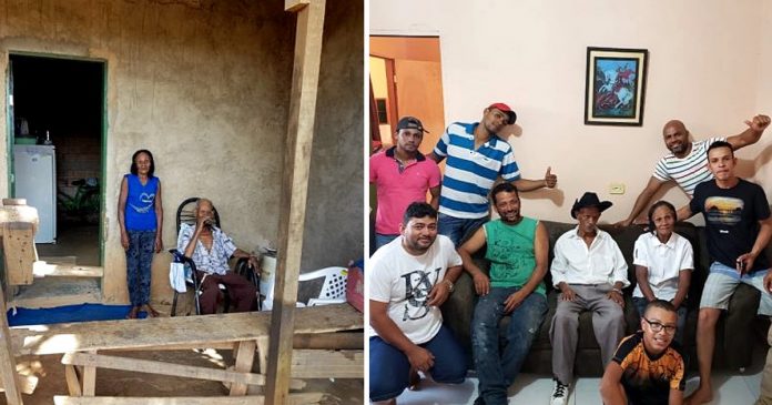 Vizinhos se unem e, em 15 dias, constroem casa para velhinhos que viviam precariamente