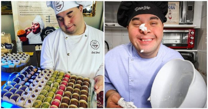 Chef com síndrome de Down cria sua própria marca de doces gourmet, a Downlícia
