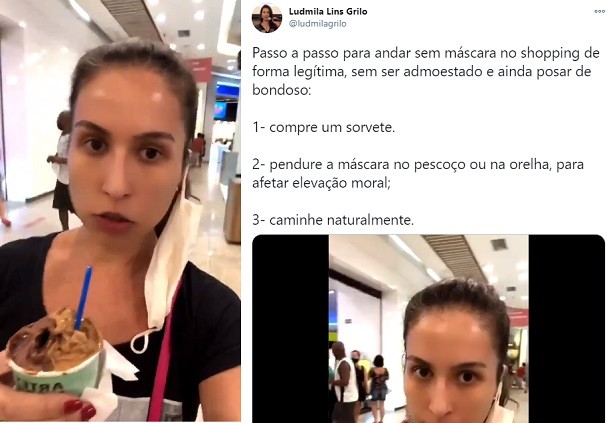 psicologiasdobrasil.com.br - Juíza polemiza ao expôr "passo a passo" para andar sem máscara no shopping