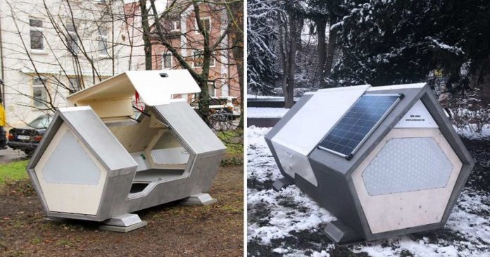 Cidade alemã instala cápsulas térmicas para pessoas em situação de rua se protegerem do frio