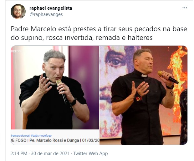 psicologiasdobrasil.com.br - Padre Marcelo Rossi surge musculoso e viraliza na web