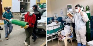 Padre carrega cilindros de oxigênio até casas rurais dos pacientes