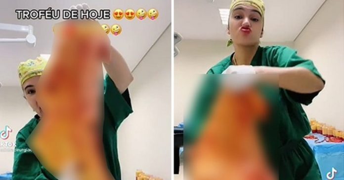 Cirurgiã compartilha vídeos com pele e gordura de pacientes após cirurgia e é interditada