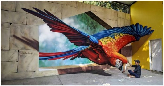 Artista de rua mexicano cria incríveis ilusões de ótica 3D