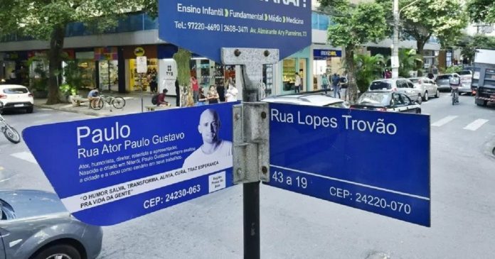 Comerciantes de Niterói querem retirar homenagem a Paulo Gustavo de nome de rua