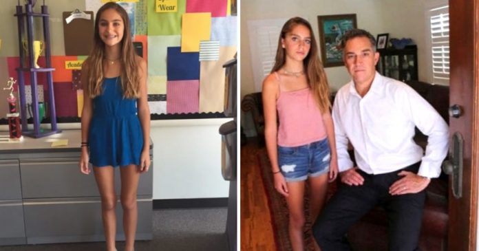Escola expulsou menina de 13 anos porque ela “distraía” outras crianças. Seu pai saiu em sua defesa