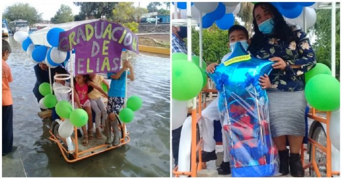 Família que utilizou triciclo na caravana de formatura ganha viagem de limusine