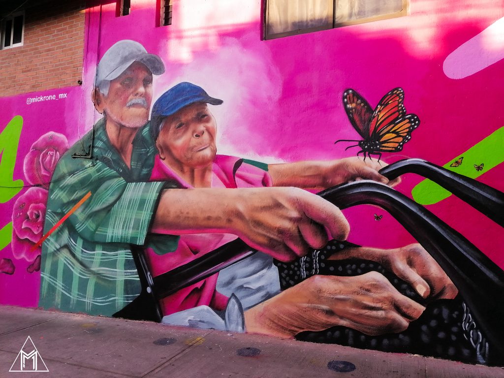 psicologiasdobrasil.com.br - Artista urbano eterniza em mural o amor entre dois idosos e viraliza