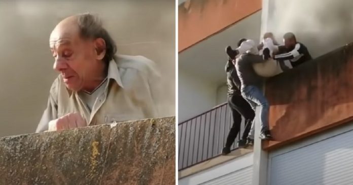 Jovens escalaram prédio em chamas para salvar idoso: “Não havia tempo para ter medo”