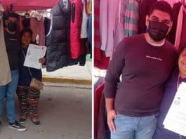 Jovem celebrou diploma de engenheiro na barraca onde sua mãe vende roupas usadas