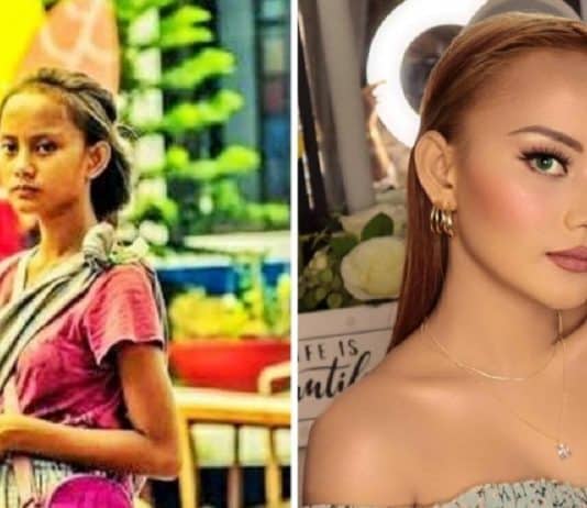 Menina fotografada pedindo dinheiro na rua se tornou modelo com ajuda de uma Miss Universo