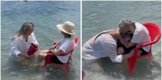 Neta realiza sonho da avó de 94 anos ao levá-la ao mar pela primeira vez