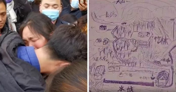 Raptado na infância, ele reencontrou a mãe após desenhar mapa de sua vila na China