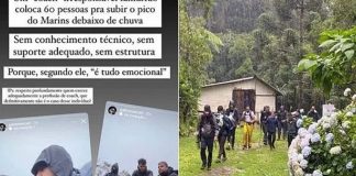 Coach põe pessoas em risco em montanha e deixa bombeiro indignado: “Fanfarrão”