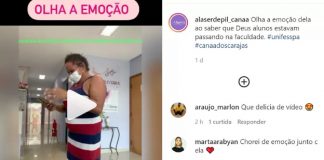 Professora da rede pública se emociona com entrada de alunos na faculdade