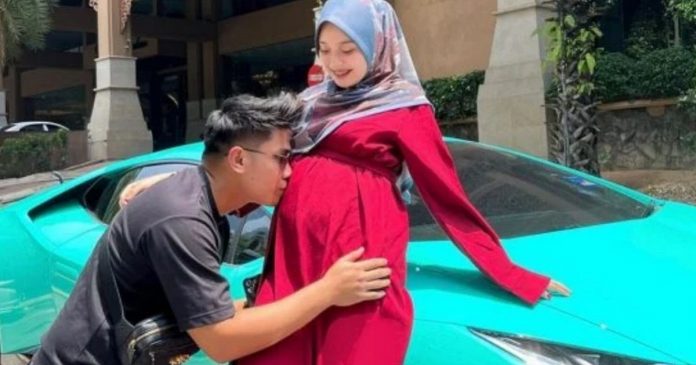 Grávida presenteia marido com carro de luxo para que ele a ajude a cuidar do bebê